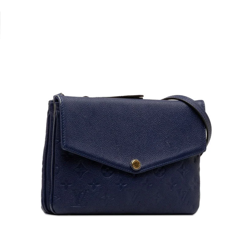 Louis Vuitton Monogram Amplant Twice Shoulder Bag M50262 Iris Navy Leather  Louis Vuitton