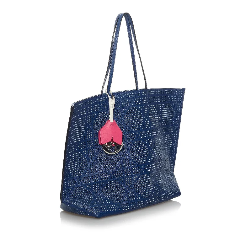 Dior Perforated Dioriva Leather Tote Bag (SHG-34968)